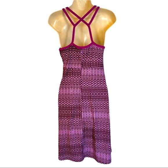 Prana Violet Sol Cora Strappy Halter Racerback Dress Purple Sundress Small - Picture 5 of 8